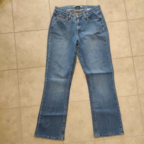 Riders by Lee women's 10M jeans light wash straight leg zip up instant slimming - Picture 2 of 8